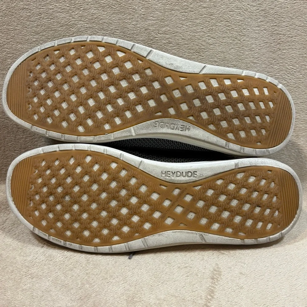 Hey Dude Welsh Grip Steel Gray Mens Size 12 Slip Ons‎ Shoes Sneakers